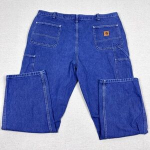 Carhartt Blue Denim Dungaree Workwear Jeans 42x32